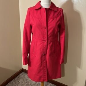 Banana Republic Red Trench Coat